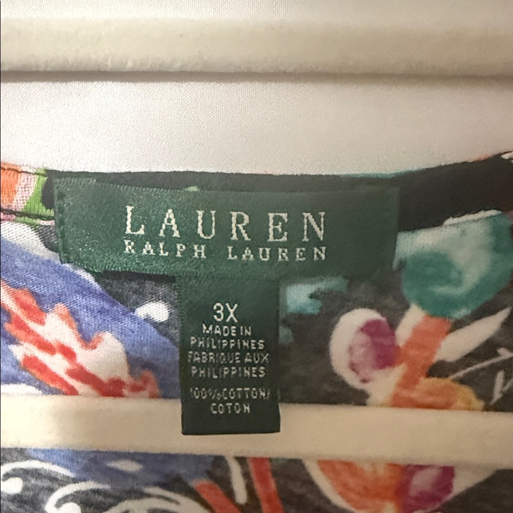 Lauren Ralph Lauren Black Floral Midi Dress - Picture 2 of 4